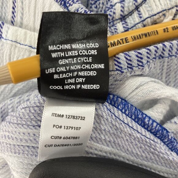 Torrid Size 0 Cami Smocked Blue White Striped Square Neck Sleeveless Adjustable - Picture 6 of 7